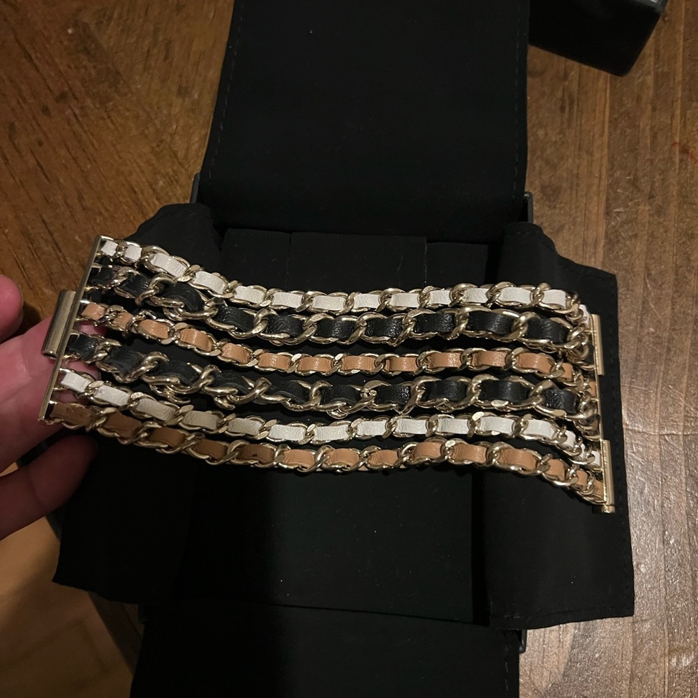 CHANEl AUTHENTIC PEARL and CC CHARM BRACELET